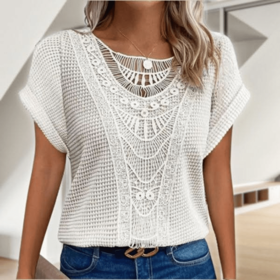 Women's Bohemian Summer Top | Short Sleeve