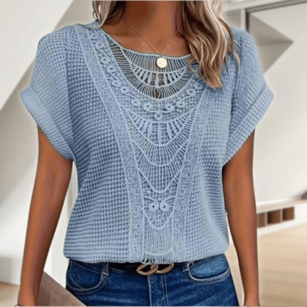 Women's Bohemian Summer Top | Short Sleeve