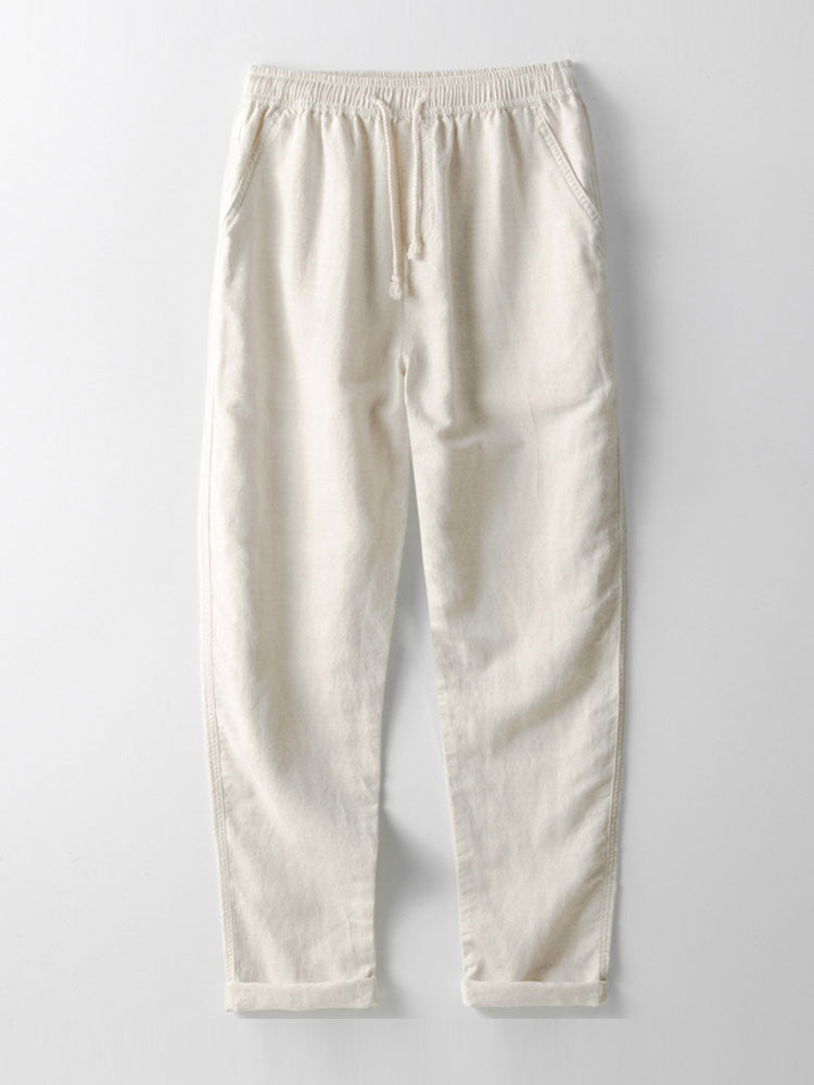 Men's Casual Linen Two-Piece Set | Shirt and Pants