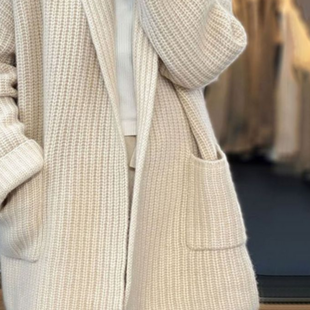 Women's Loose Fit Open Front Knit Cardigan | with Pockets