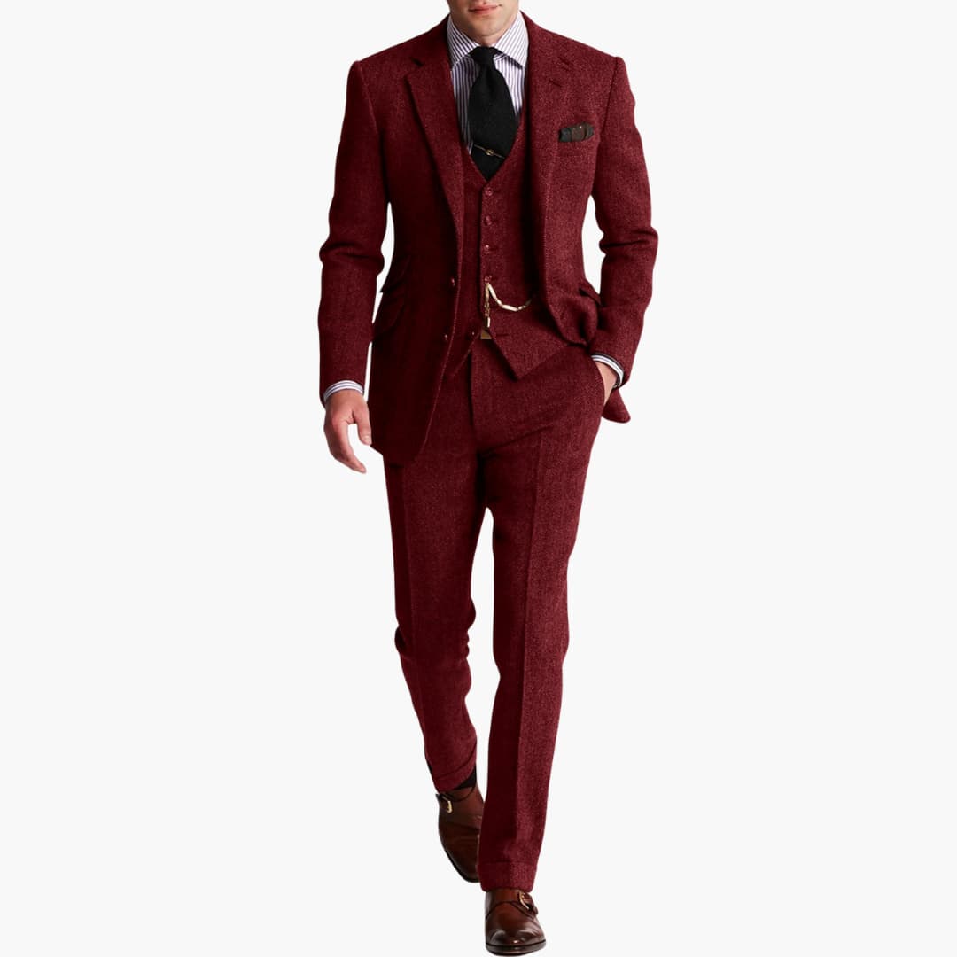 Men's Classic Suit with Vest