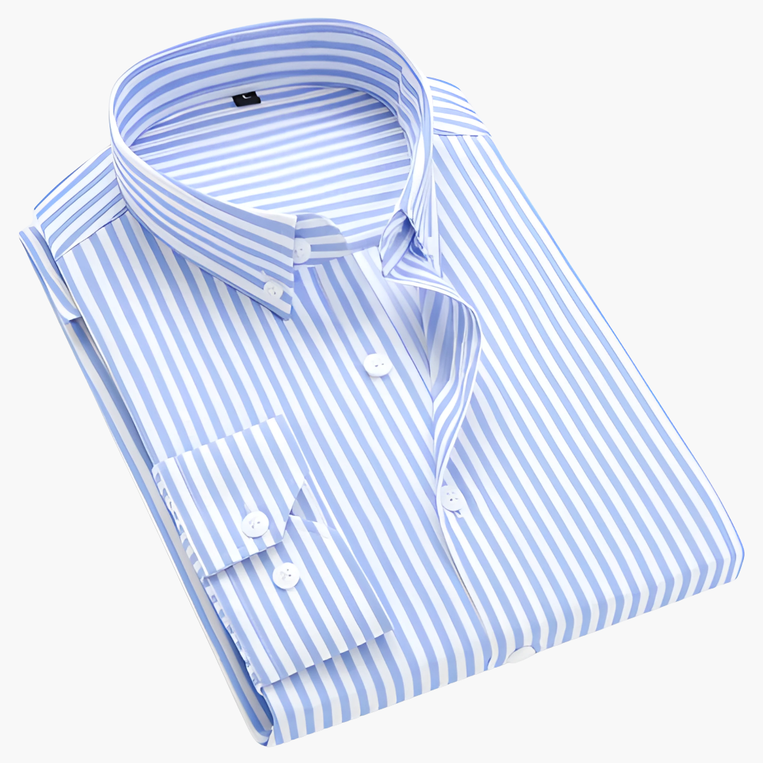 Men's Long Sleeve Classic Striped Shirt