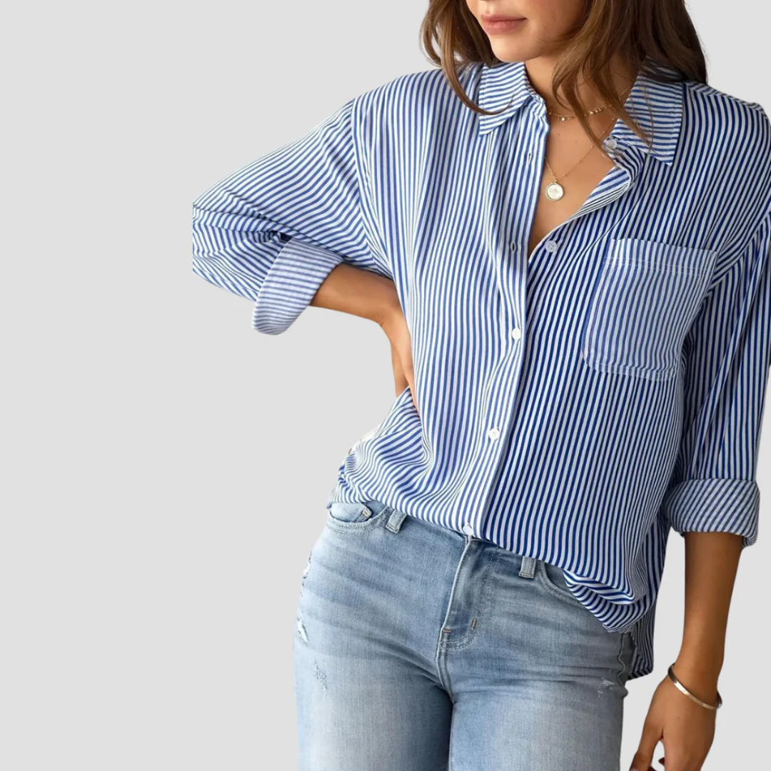 Striped Blouse for Women | Perfect for Commuting