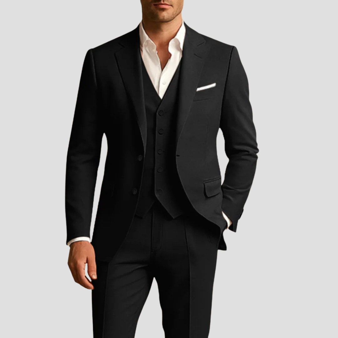 Men's Formal Three-Piece Suit Set | Slim Fit