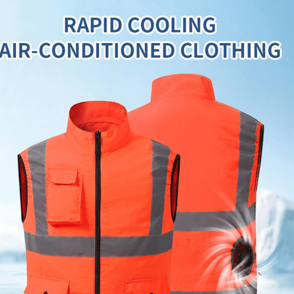Cooling Vest with Fan System for Improved Comfort at Work