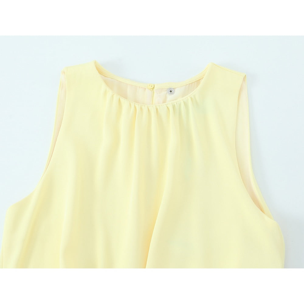 Sleeveless Maxi Dress with Side Slit for Women - Federica