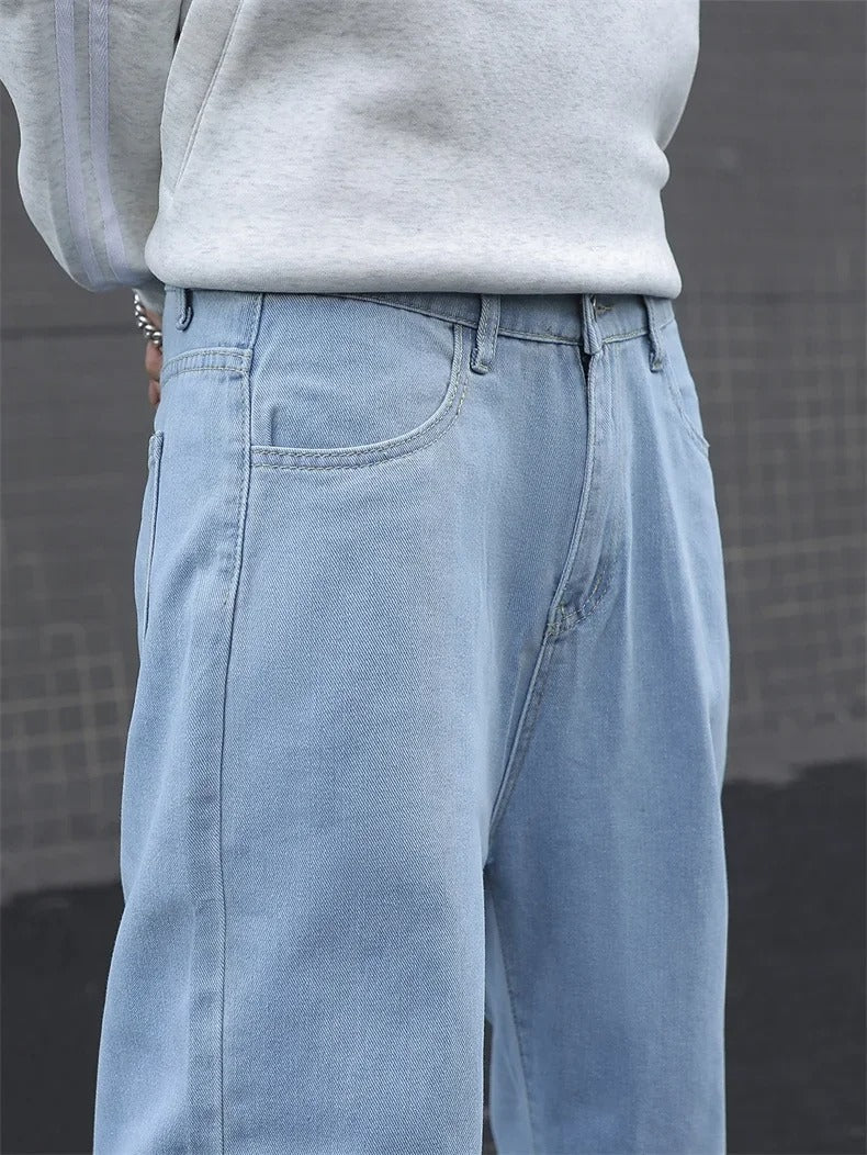 Men's Retro Streetwear Baggy Jeans | Wide-Leg