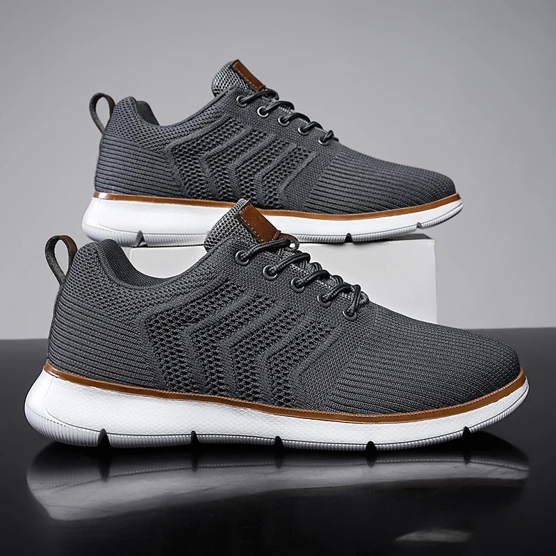 Men's Knit Casual Walking Sneakers | Low-Top