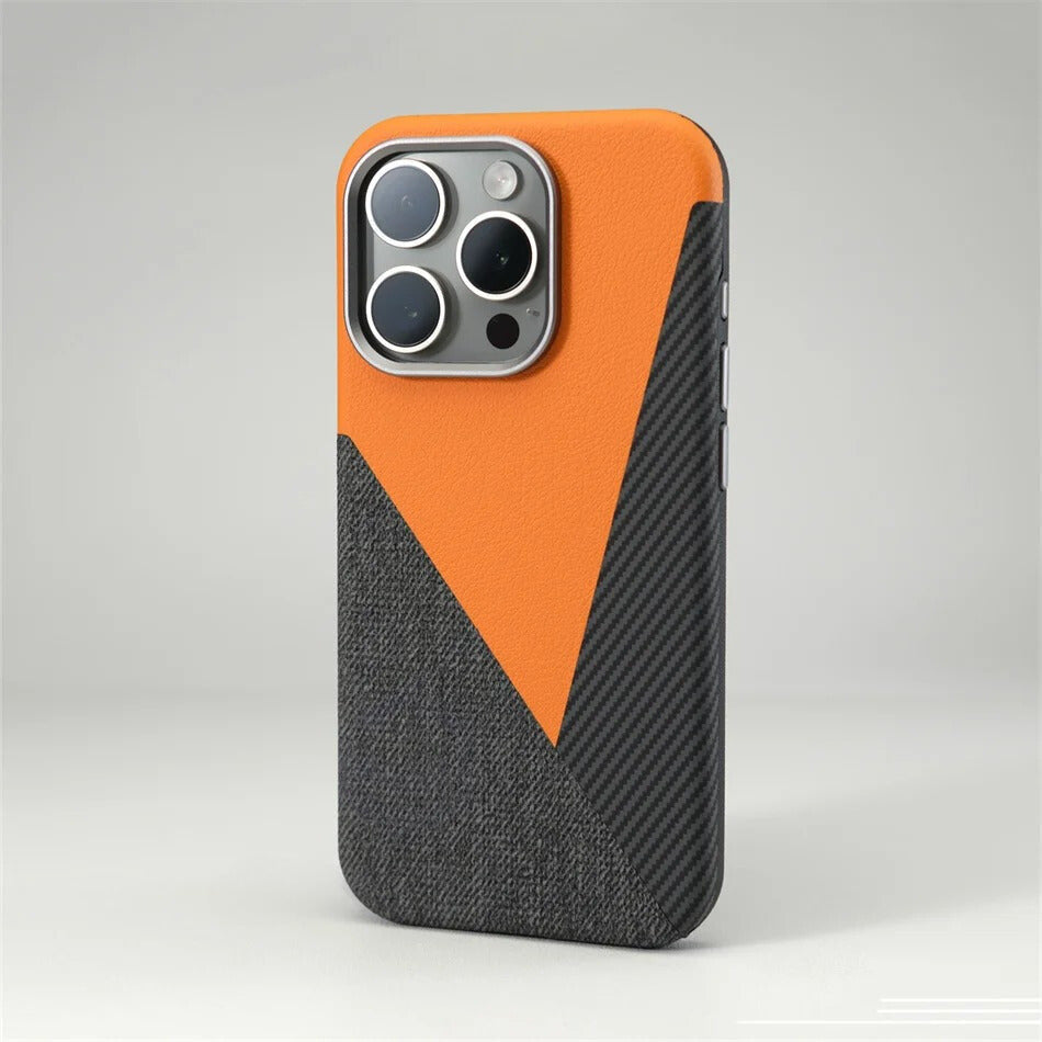 MagSafe Compatible Geometric Color Block iPhone Case