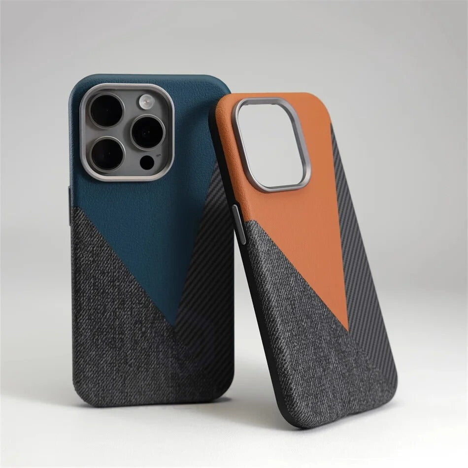 MagSafe Compatible Geometric Color Block iPhone Case
