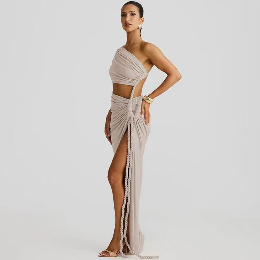 One Shoulder Maxi Dress for Women - Flavia