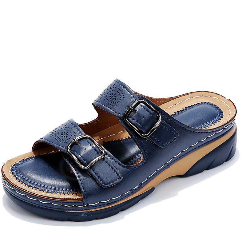 Adjustable Buckle Casual Wedge Sandals for Women