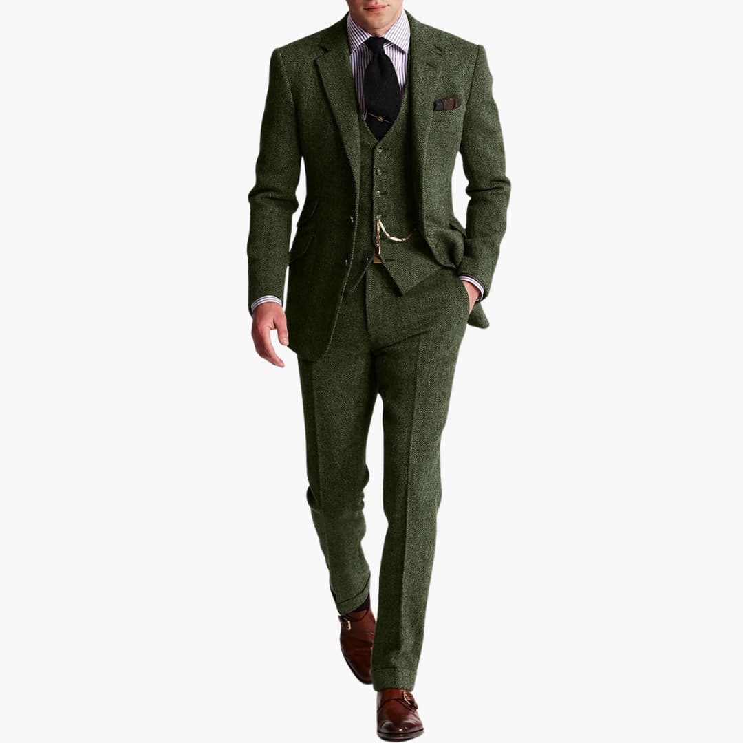 Men's Classic Suit with Vest