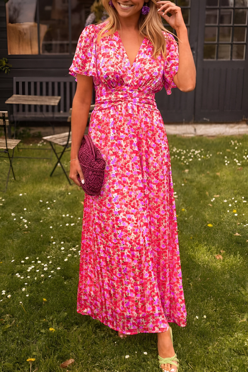 Floral Pattern Maxi Dress for Women | Summer Style