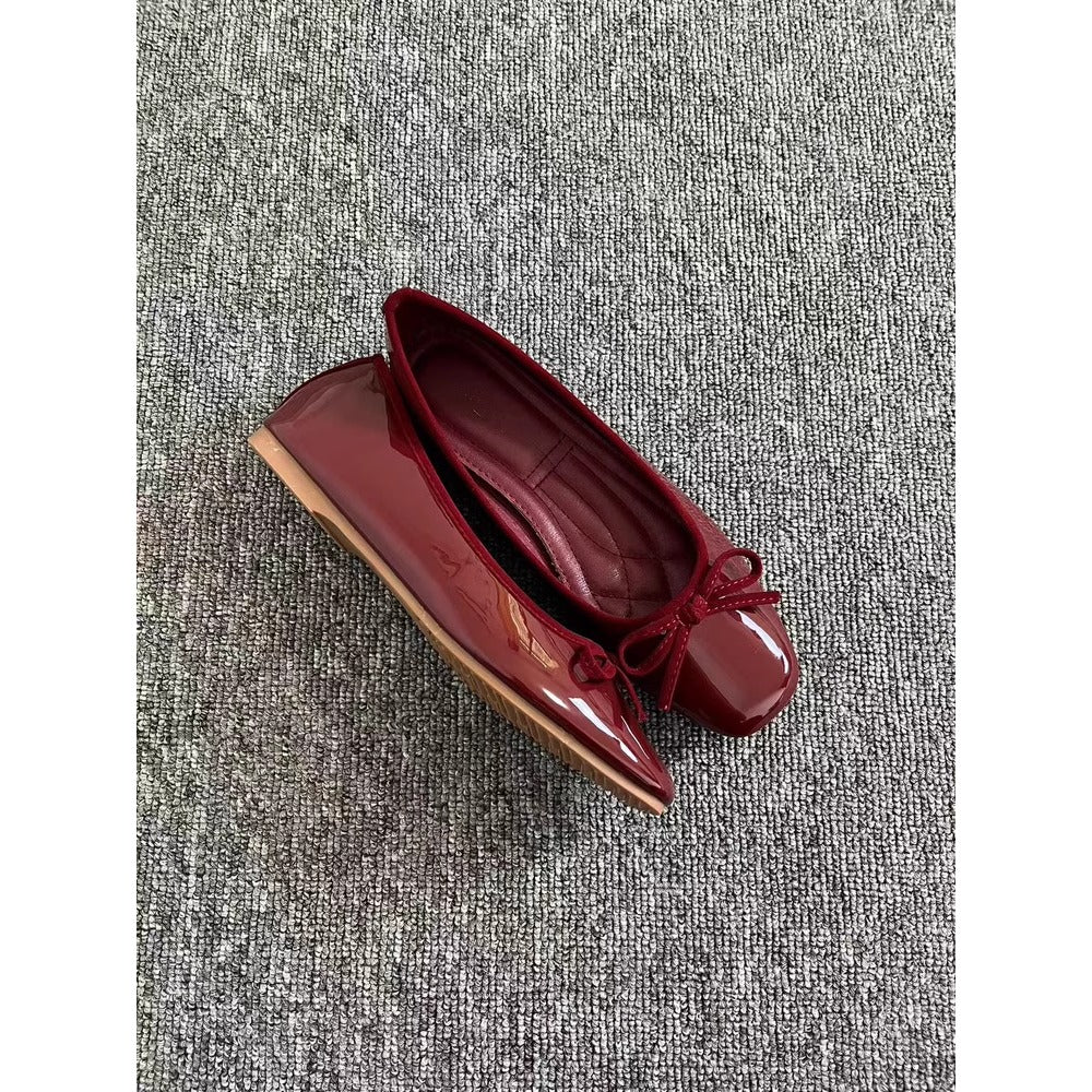 Women's Patent Leather Ballerina Flats