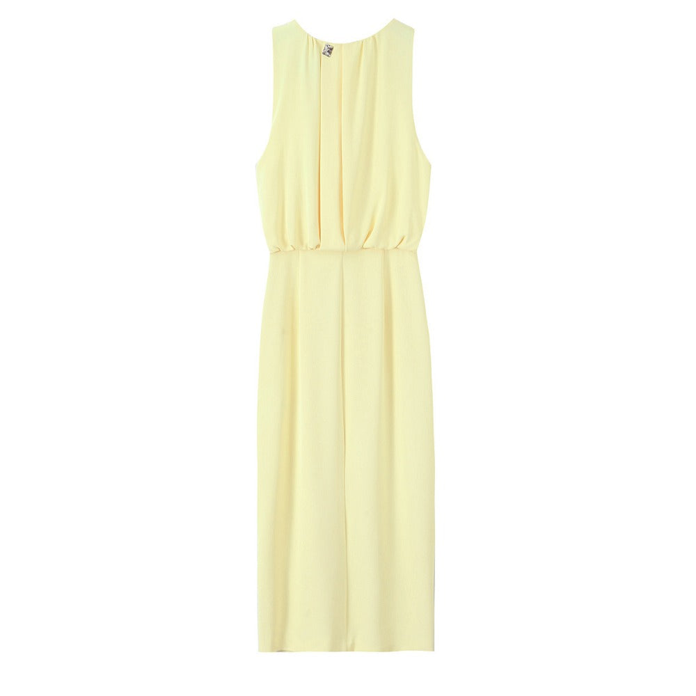 Sleeveless Maxi Dress with Side Slit for Women - Federica