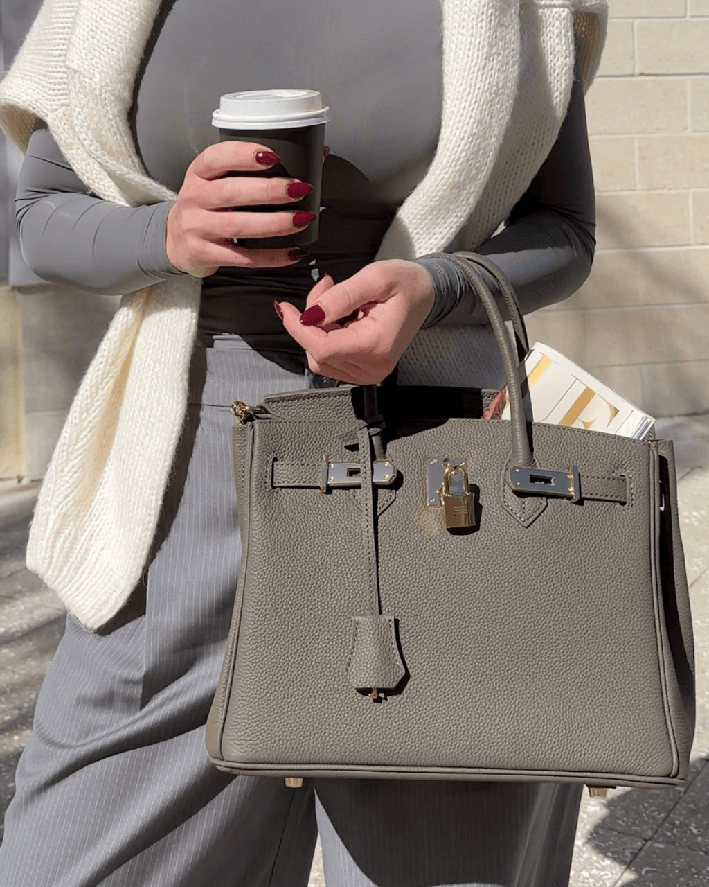 Large Women's Leather Handbag