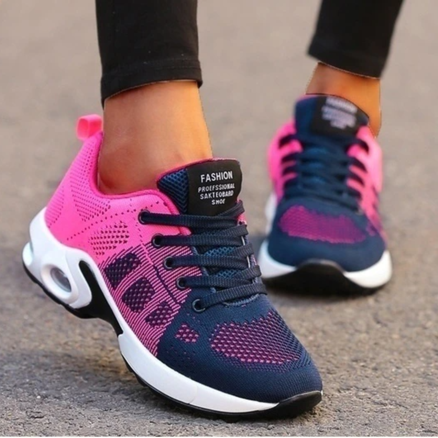 Lace-Up Casual Running Sneakers for Women