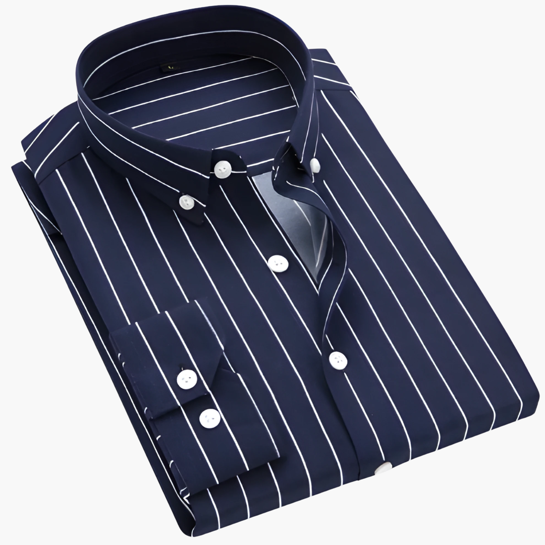 Men's Long Sleeve Classic Striped Shirt