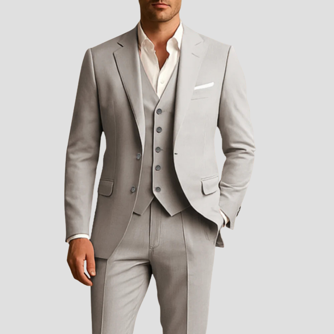 Men's Formal Three-Piece Suit Set | Slim Fit