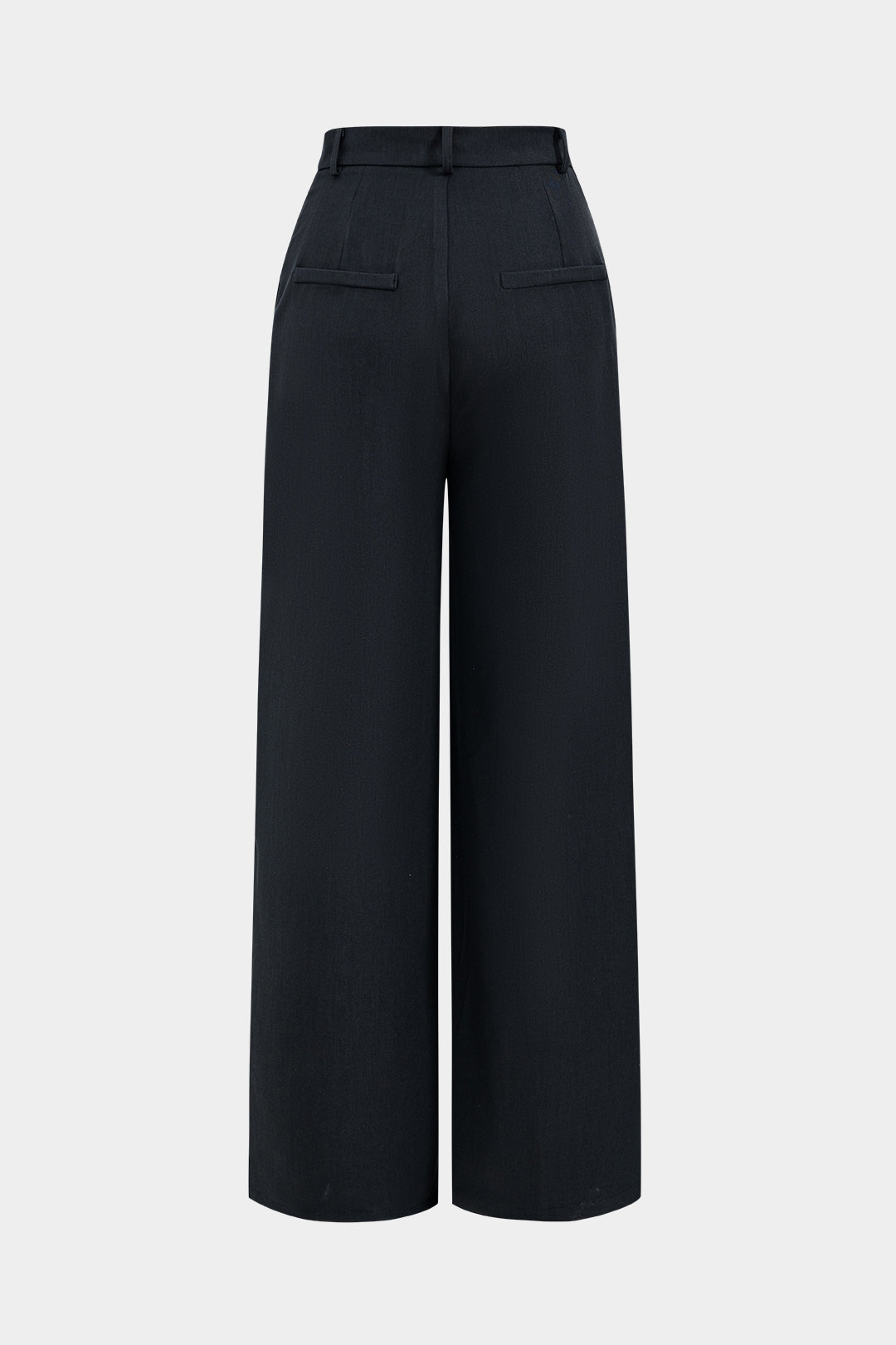 Solid Color Vintage Asymmetrical Wide Leg Trousers