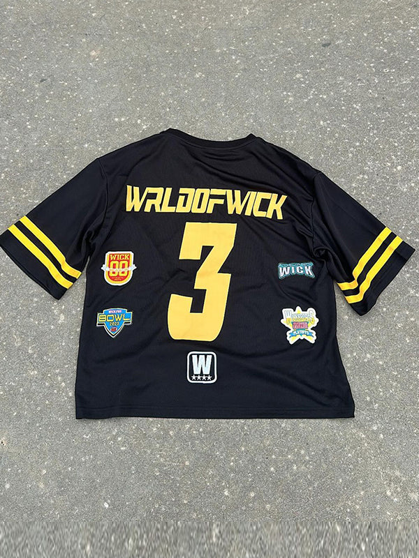 Multi Color Digital Print Oversized Short Sleeve Tee