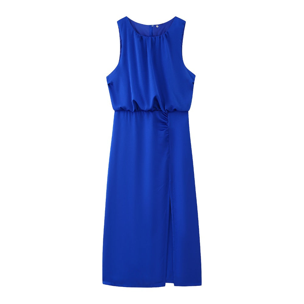Sleeveless Maxi Dress with Side Slit for Women - Federica