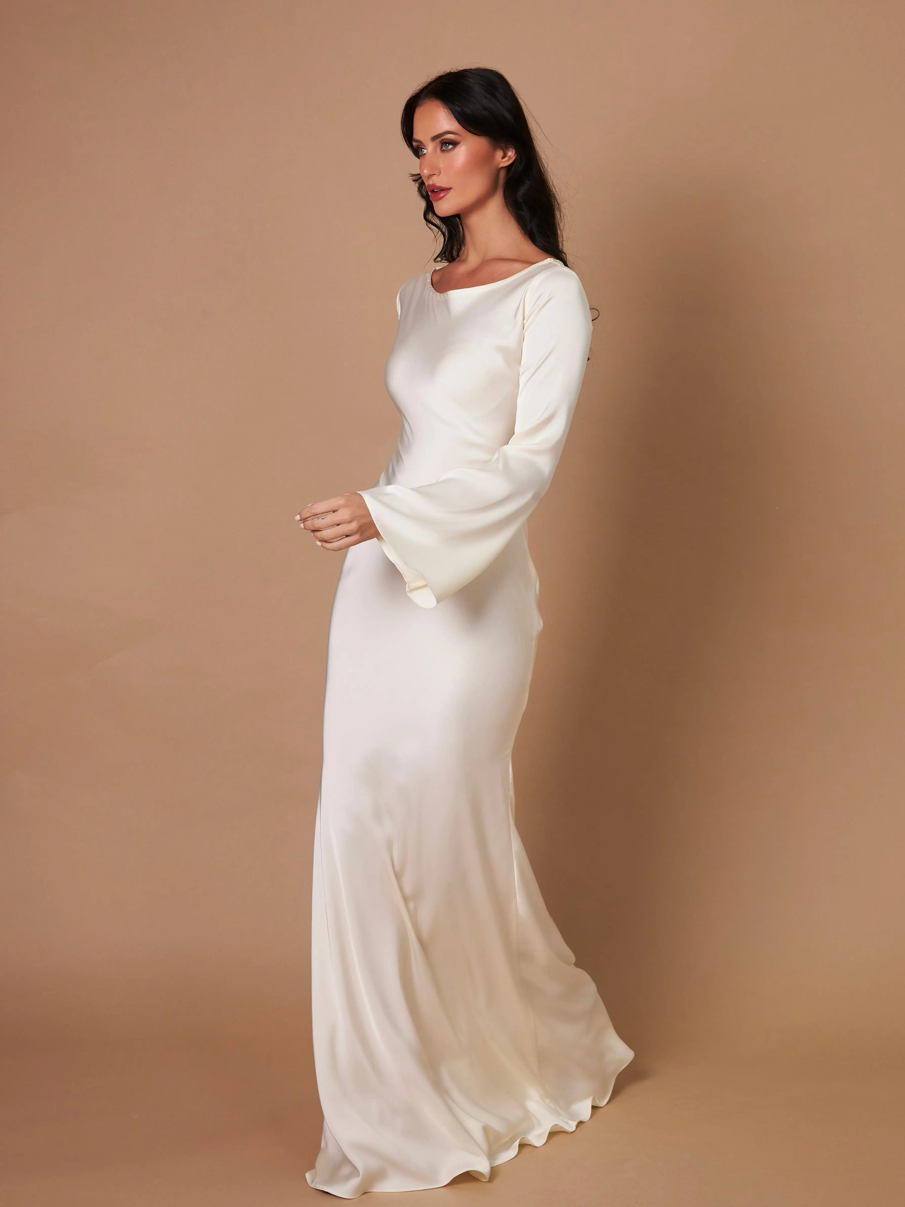 Maxi Mermaid Style Dress for Wedding Guests