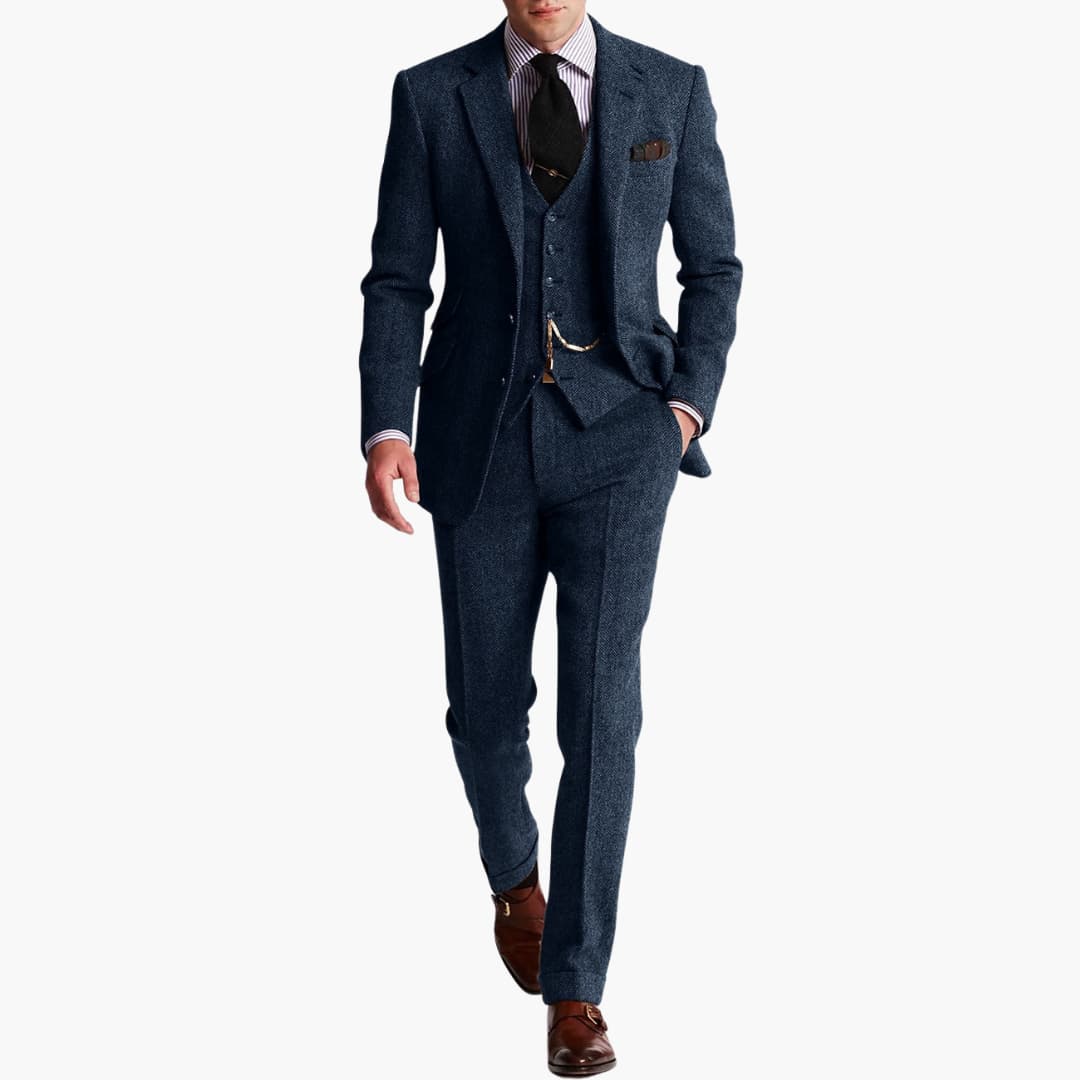 Men's Classic Suit with Vest