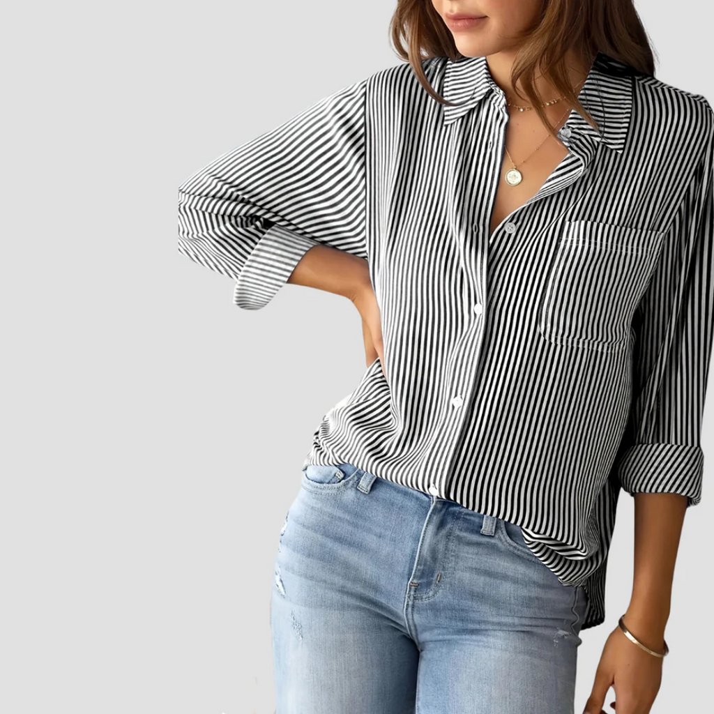 Striped Blouse for Women | Perfect for Commuting