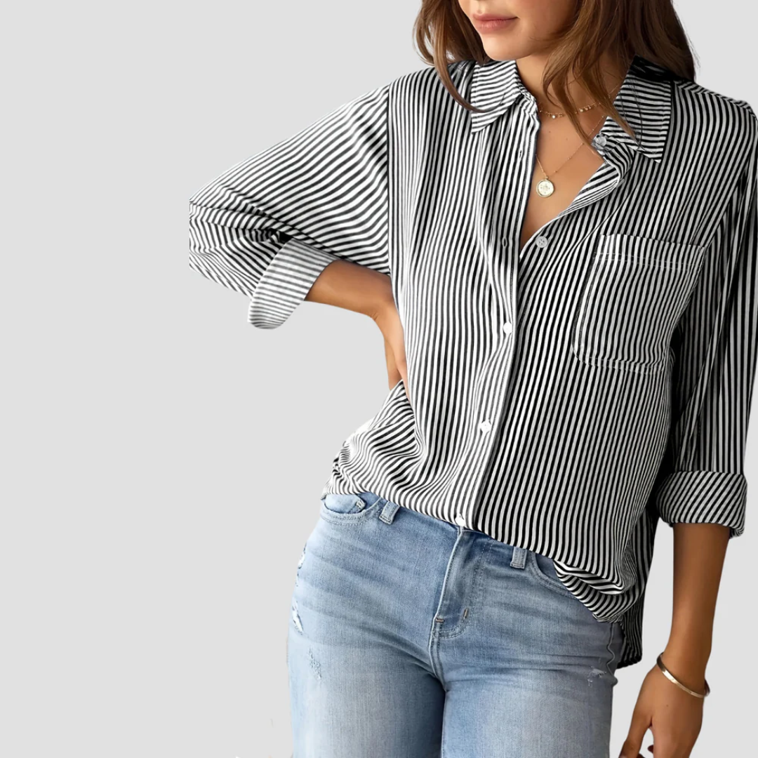 Striped Blouse for Women | Perfect for Commuting