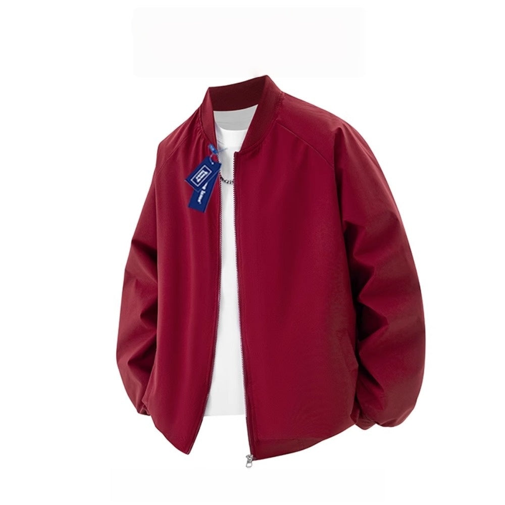 Zip Up Bomber Jacket with Pockets for Men - Arianna