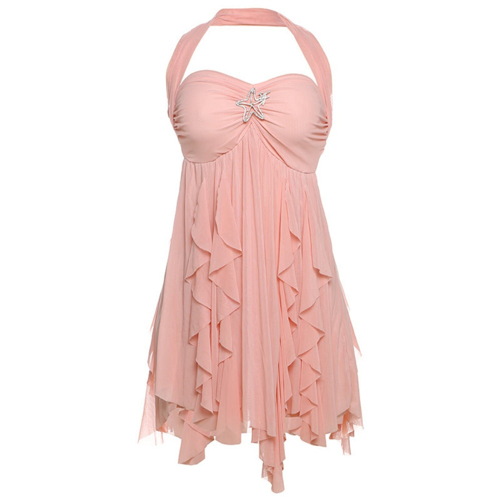 Floral Print Strapless Mini Dress for Women - Gaia