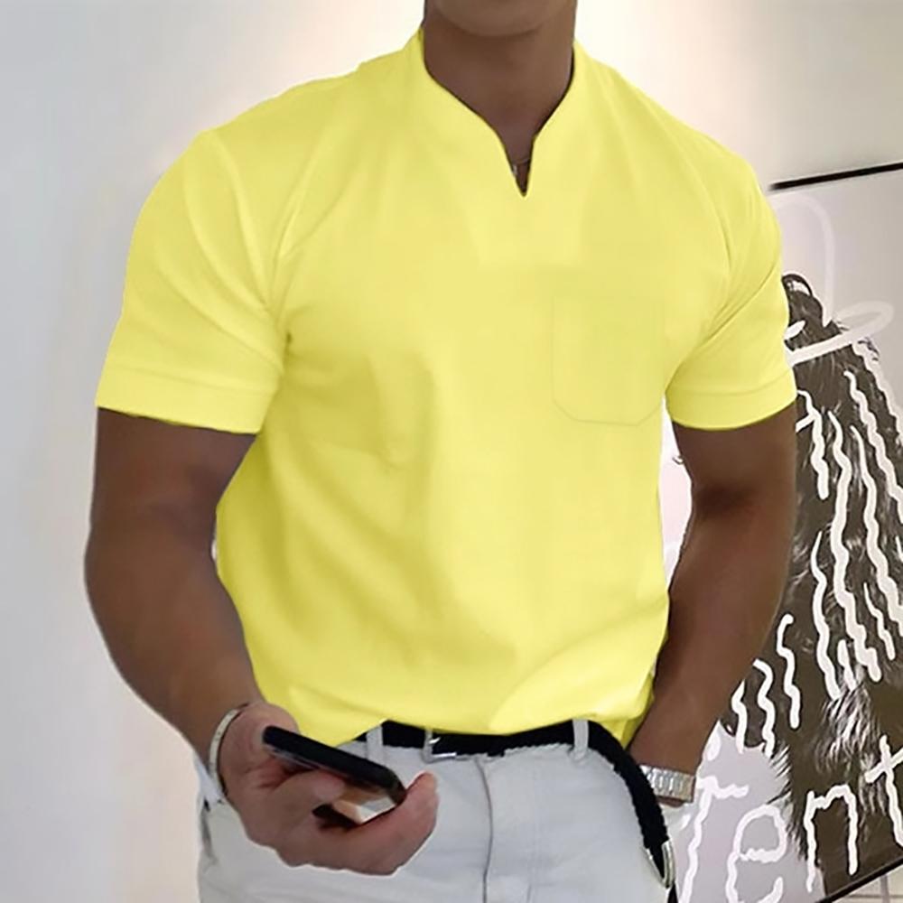 Men's Casual Henley Shirt | Short Sleeve