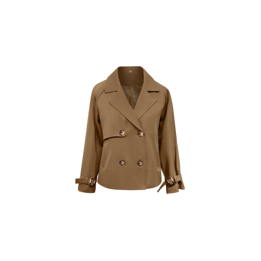 Double-Breasted Cropped Jacket for Women - Giovanna