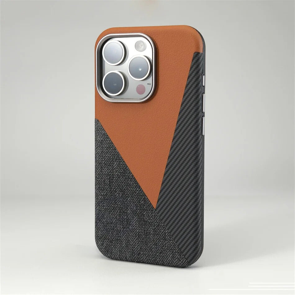 MagSafe Compatible Geometric Color Block iPhone Case