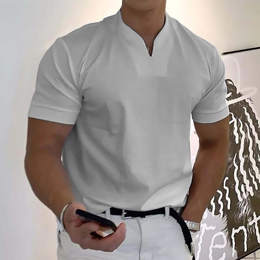 Men's Casual Henley Shirt | Short Sleeve