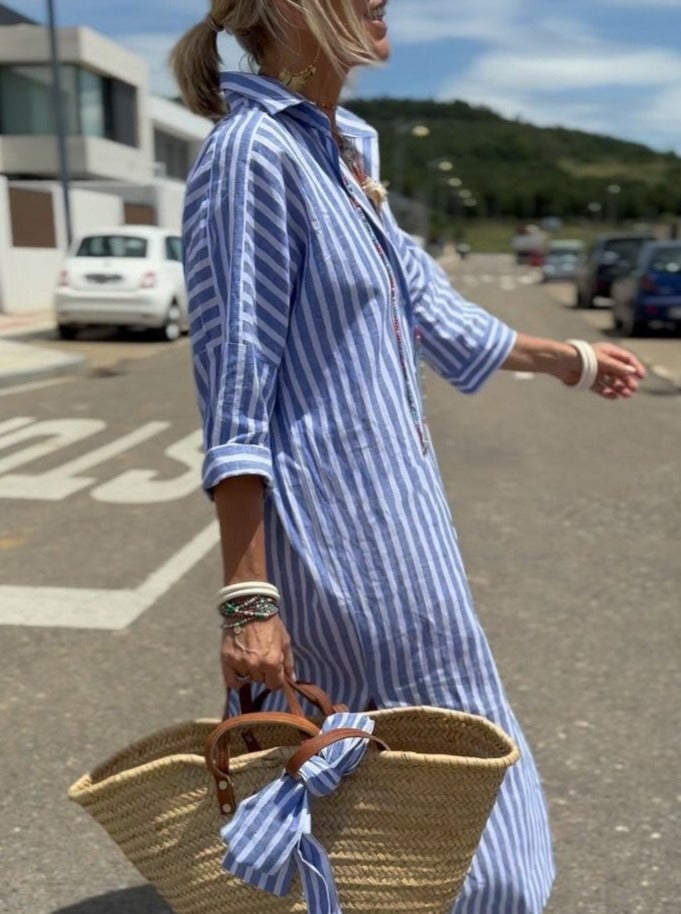 Long Women's Shirt Dress