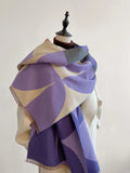 Women’s Reversible Geometric Oversized Scarf | Winter