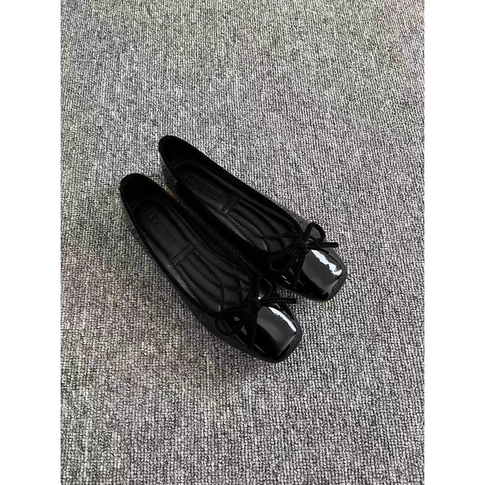 Women's Patent Leather Ballerina Flats