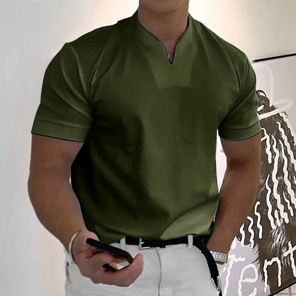 Men's Casual Henley Shirt | Short Sleeve