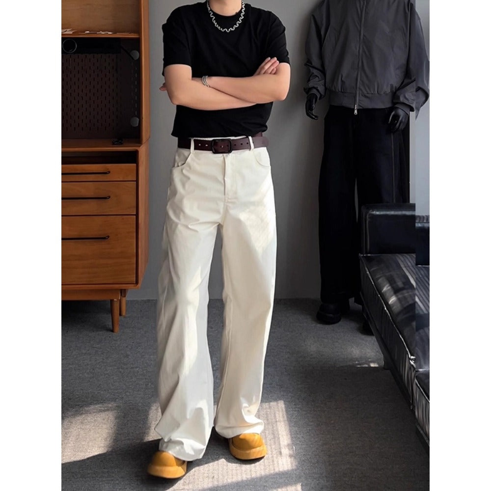 Wide Leg Straight Fit Pants for Men - Lia