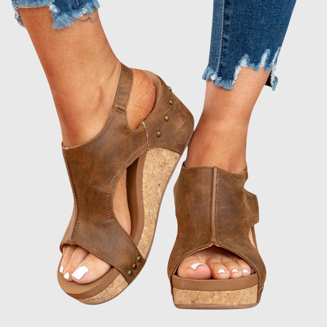 Women's Open Toe Wedge Sandals | Platform