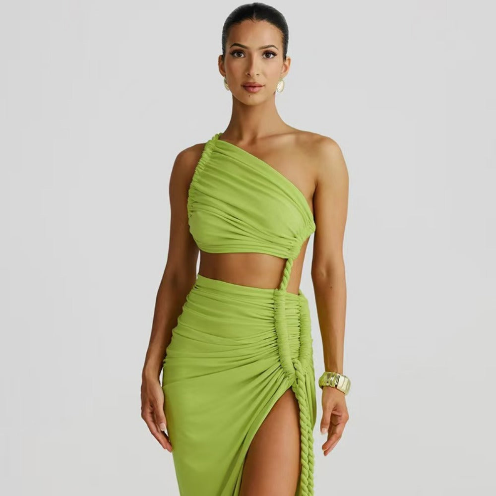 One Shoulder Maxi Dress for Women - Flavia