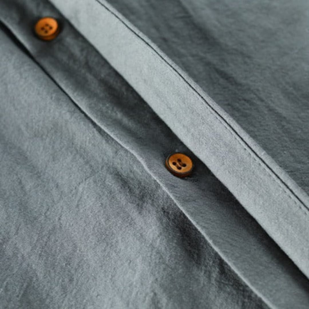 Men's Long Sleeve Stand Collar Shirt