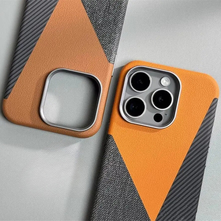 MagSafe Compatible Geometric Color Block iPhone Case