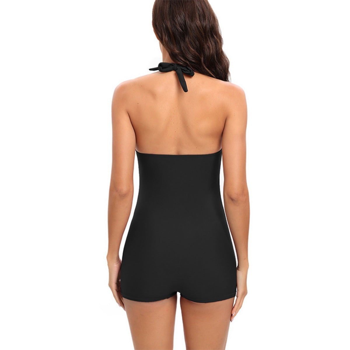 Women's Modest One Piece Swimsuit | Halter Neck