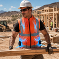 Rechargeable Cooling Vest with Fan for Outdoor Work, Construction, and Travel