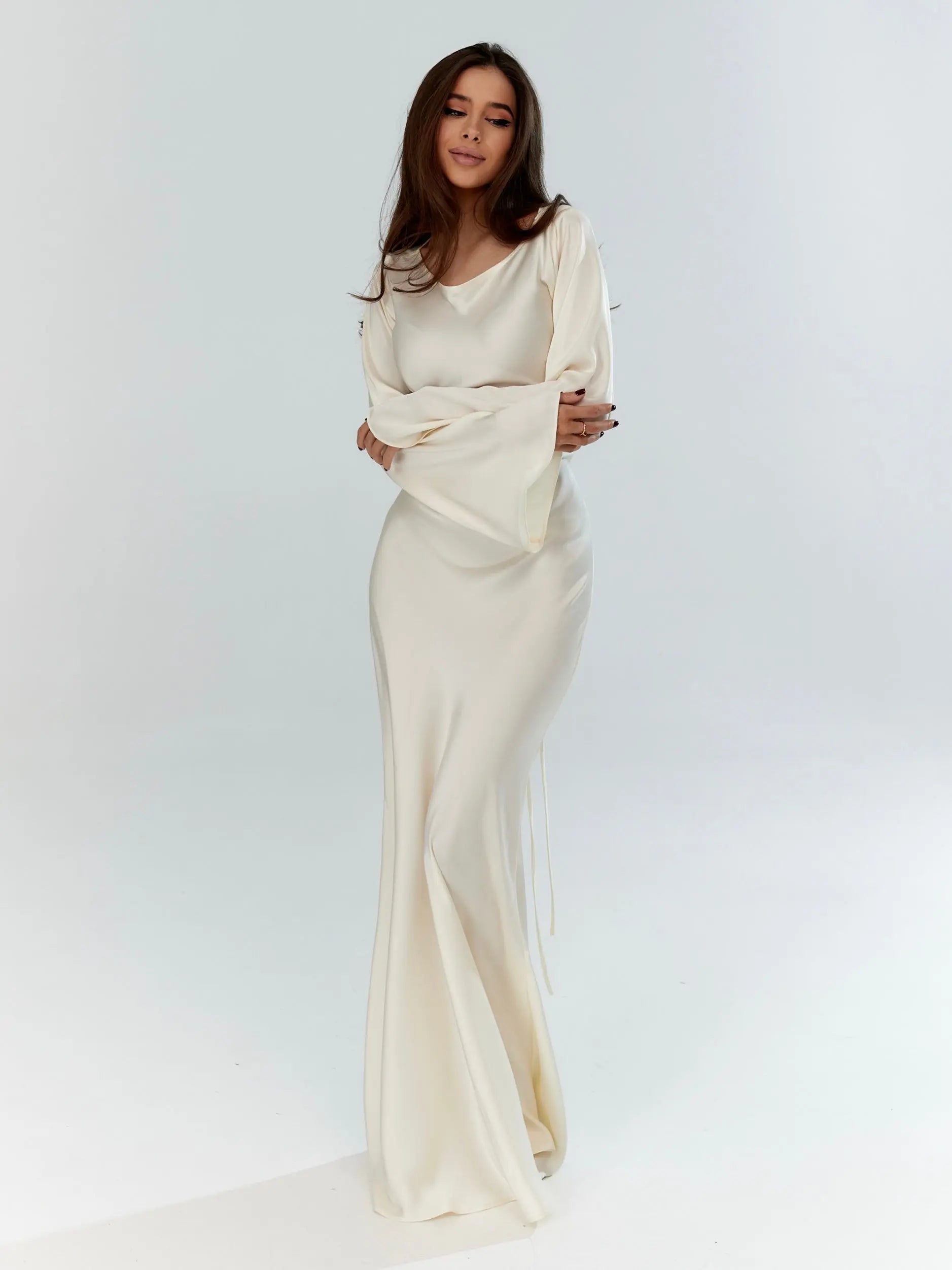 Maxi Mermaid Style Dress for Wedding Guests