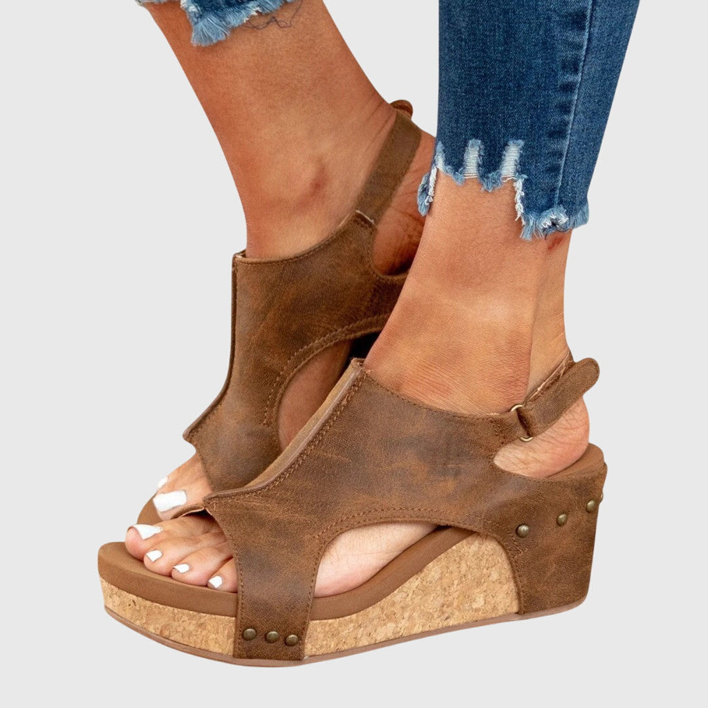 Women's Open Toe Wedge Sandals | Platform